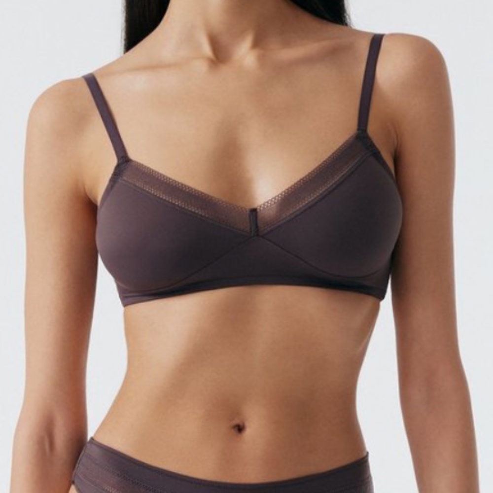 Nano Soft Cup Bralette by Else - Dark Prune / S